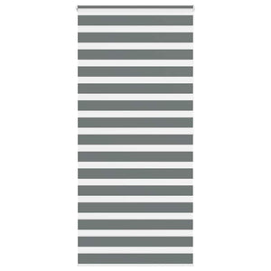 vidaXL Double Roller Blind Dark Grey 110x200 cm Fabric Width 105.9 cm Polyester