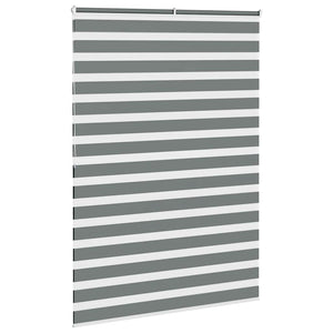 vidaXL Double Roller Blind Dark Grey 160x200 cm Fabric Width 155.9 cm Polyester