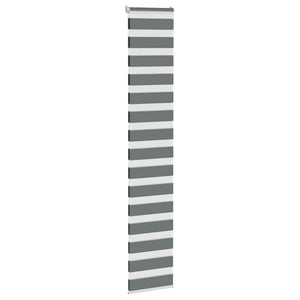 vidaXL Double Roller Blind Dark Grey 50x230 cm Fabric width 45.9 cm Polyester