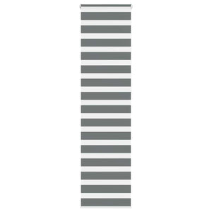 vidaXL Day and Night Blind Dark Grey 55x230 cm Fabric Width 50.9 cm Polyester