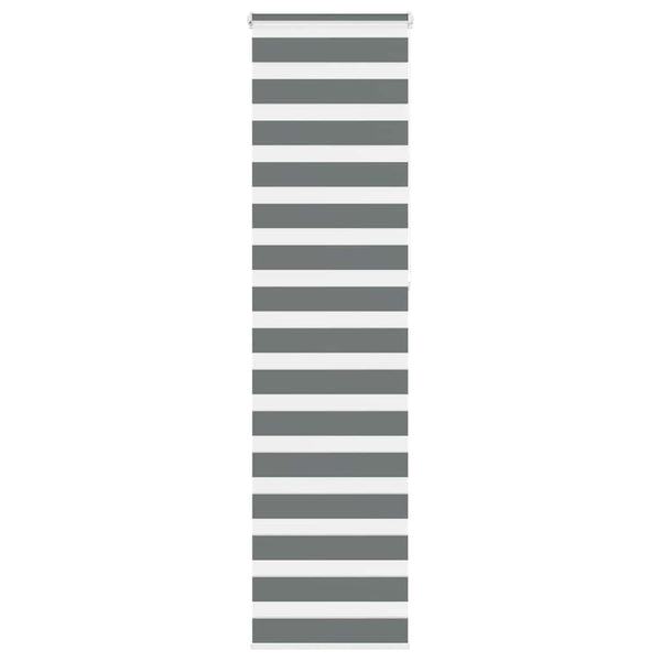 vidaXL Day and Night Blind Dark Grey 55x230 cm Fabric Width 50.9 cm Polyester