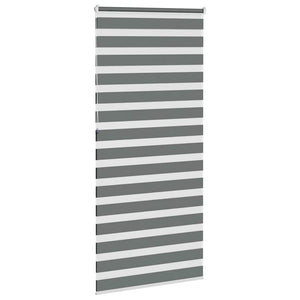 vidaXL Double Roller Blind Dark Gray 105x230cm Fabric Width 100.9 cm Polyester