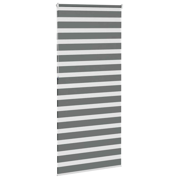 vidaXL Day/Night Roller Blind Dark Grey 115x230 cm Fabric width 110.9 cm Polyester