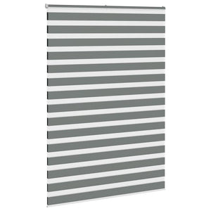 vidaXL Double Roller Blind Dark Grey 155x230 cm Fabric Width 150.9 cm Polyester