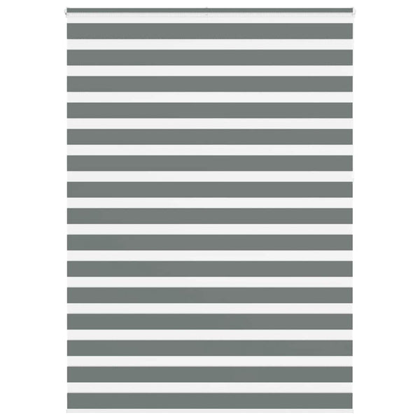vidaXL Double Roller Blind Dark Grey 160x230cm Fabric Width 155.9 cm Polyester