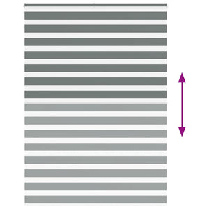 vidaXL Double Roller Blind Dark Grey 160x230cm Fabric Width 155.9 cm Polyester