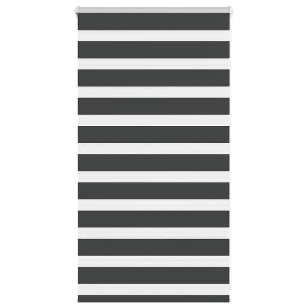 vidaXL Day and Night Roller Blind Black 70x100 cm Fabric width 65.9 cm Polyester