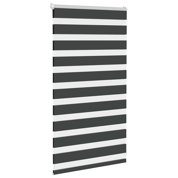 vidaXL Day and Night Roller Blind Black 70x100 cm Fabric width 65.9 cm Polyester