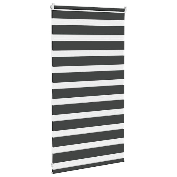 vidaXL Day and Night Roller Blind Black 70x100 cm Fabric width 65.9 cm Polyester
