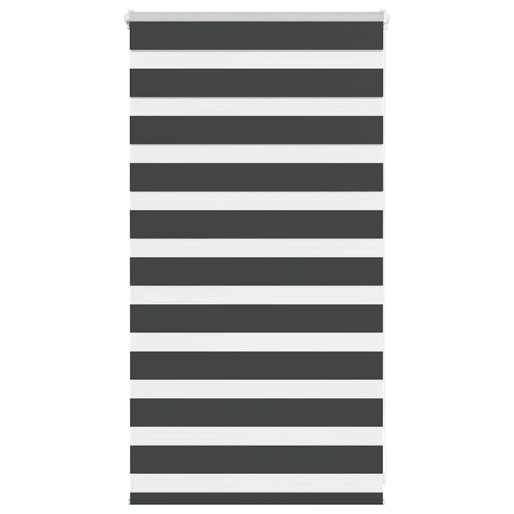 vidaXL Day and Night Blind Black 75x100 cm Fabric width 70.9 cm Polyester