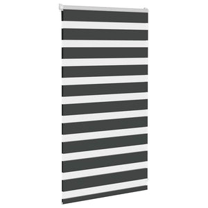 vidaXL Day and Night Blind Black 75x100 cm Fabric width 70.9 cm Polyester