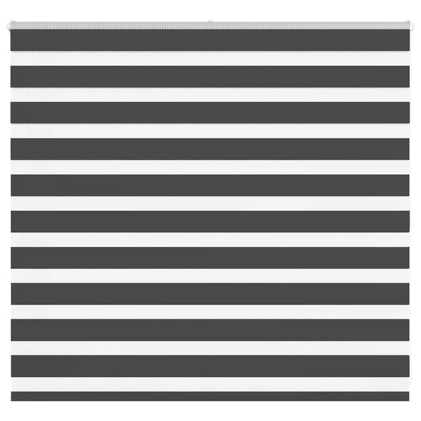 vidaXL Double Roller Blind Black 160x100 cm Fabric Width 155.9 cm Polyester