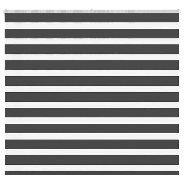 vidaXL Day and Night Roller Blind Black 165x100 cm Fabric Width 160.9 cm Polyester