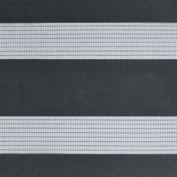 vidaXL Day/Night Roller Blind Black 45x150 cm Fabric Width 40.9 cm Polyester