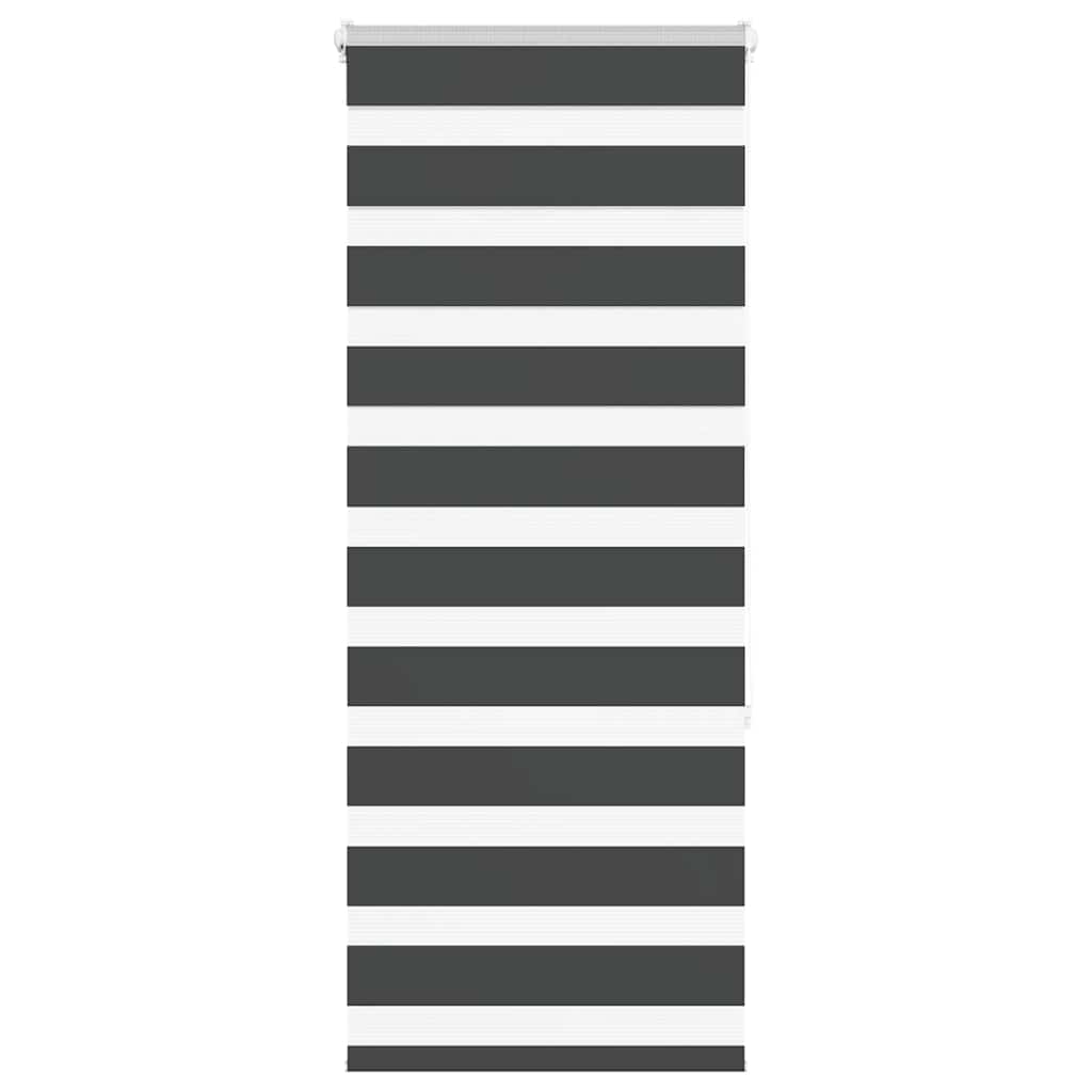 vidaXL Day and Night Blind Black 55x150 cm Fabric width 50.9 cm Polyester