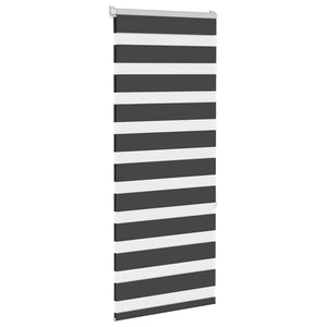 vidaXL Double Roller Blind Black 60x150 cm Fabric Width 55.9 cm Polyester