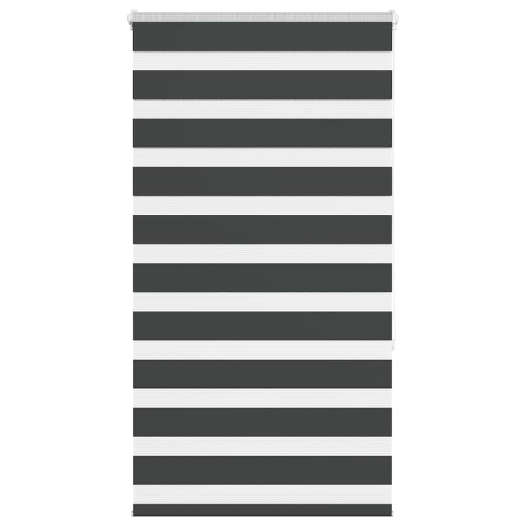 vidaXL Day and Night Blind Black 70x150 cm Fabric width 65.9 cm Polyester