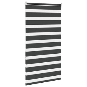 vidaXL Day and Night Blind Black 70x150 cm Fabric width 65.9 cm Polyester
