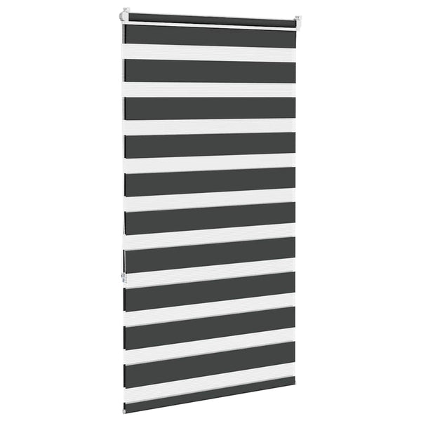 vidaXL Day and Night Blind Black 70x150 cm Fabric width 65.9 cm Polyester