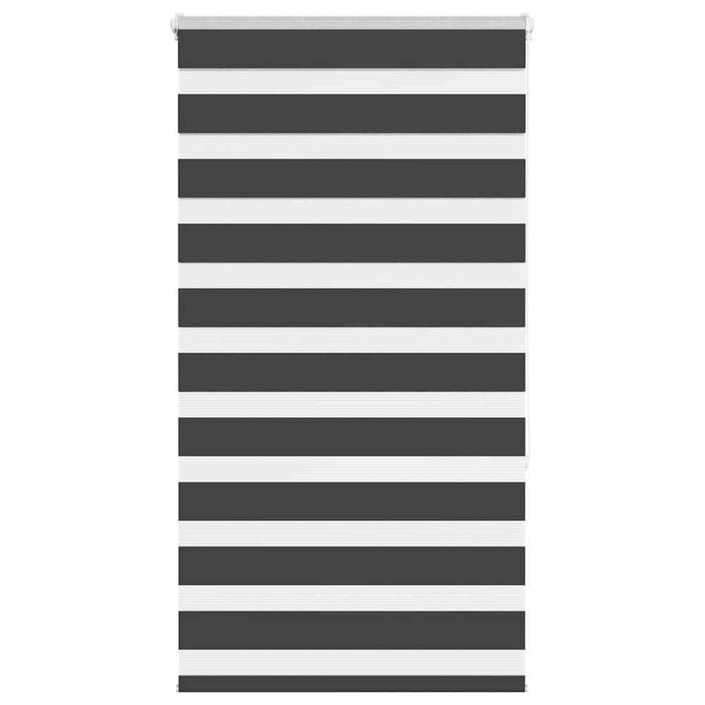 vidaXL Day and Night Blind Black 85x150 cm Fabric width 80.9 cm Polyester