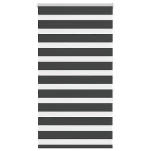 vidaXL Double Roller Blind Black 90x150 cm Fabric Width 85.9 cm Polyester