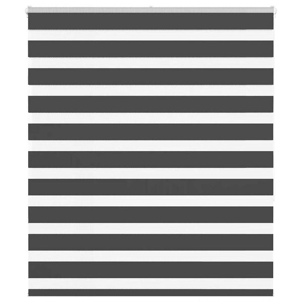 vidaXL Day/Night Roller Blind Black 120x150 cm Fabric Width 115.9 cm Polyester