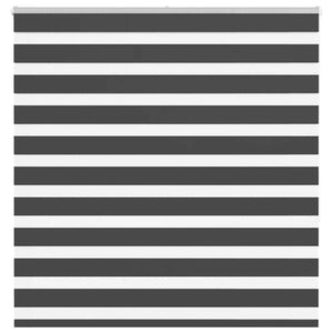 vidaXL Double Roller Blind Black 145x150 cm Fabric width 140.9 cm Polyester