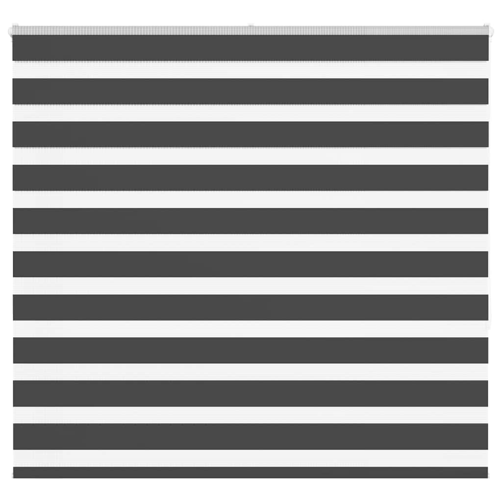 vidaXL Double Roller Blind Black 165x150 cm Fabric width 160.9 cm Polyester