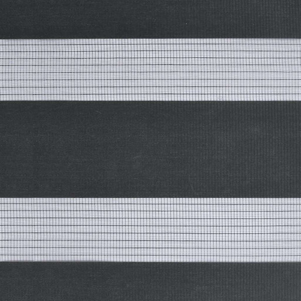 vidaXL Black Day and Night Blind 40x200 cm Fabric width 35.9 cm Polyester