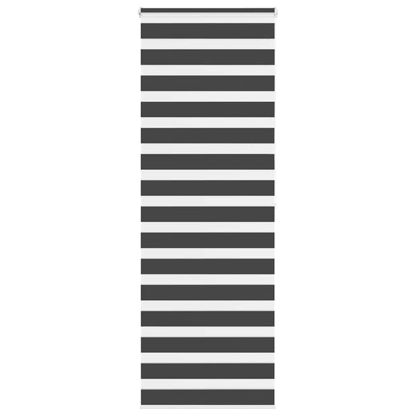 vidaXL Day and Night Blind Black 80x200 cm Fabric width 75.9 cm Polyester
