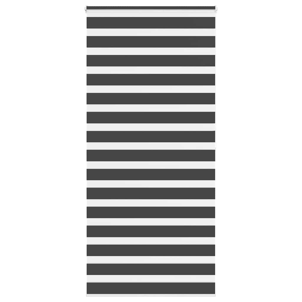vidaXL Day and Night Blind Black 95x200 cm Fabric width 90.9 cm Polyester