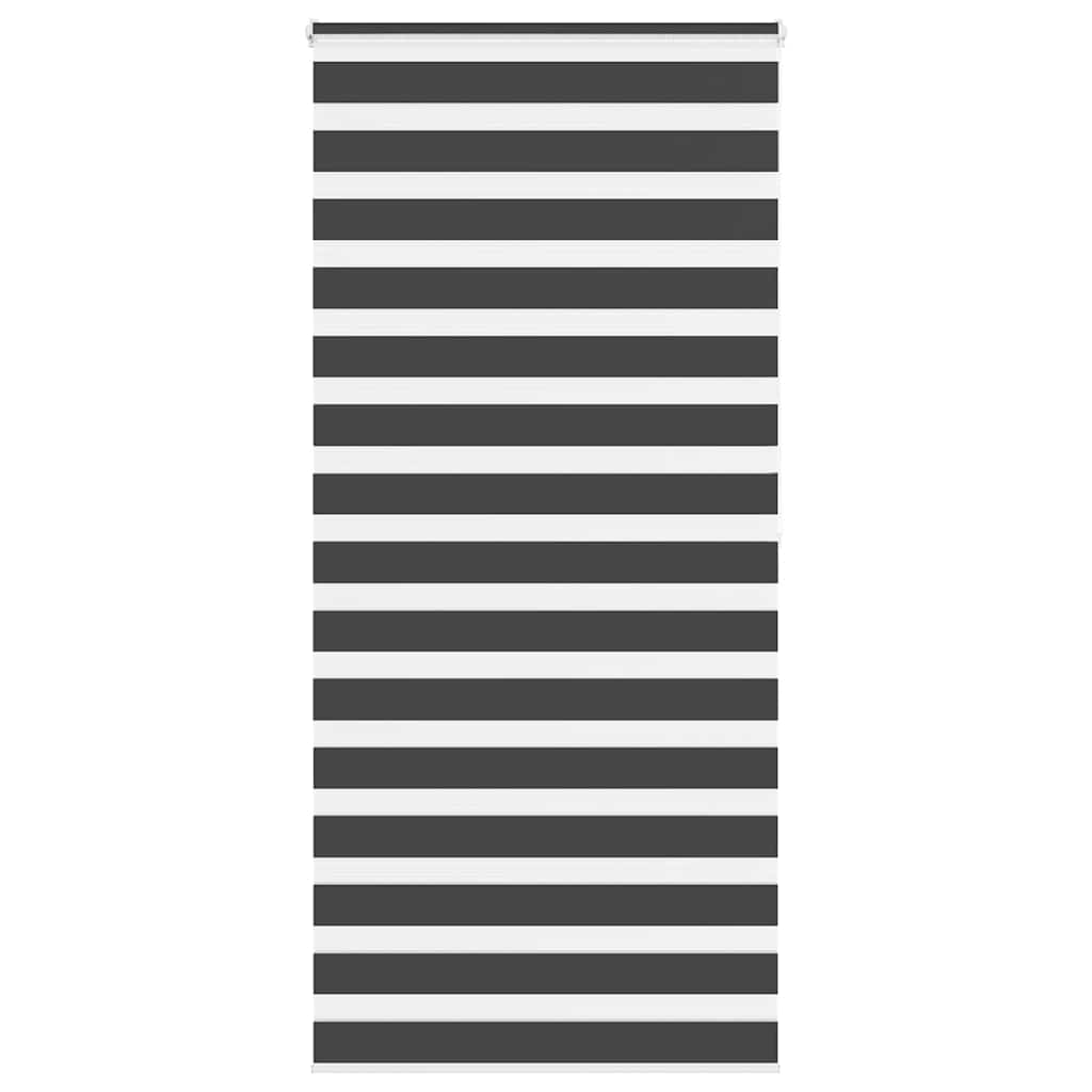 vidaXL Day and Night Blind Black 110x200 cm Fabric width 105.9 cm Polyester