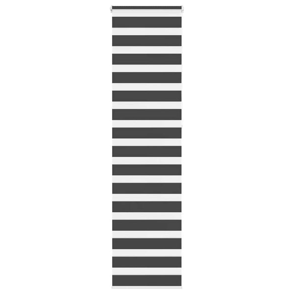 vidaXL Day and Night Blind Black 50x230 cm Fabric width 45.9 cm Polyester