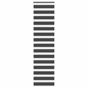 vidaXL Day/Night Blind Black 55x230 cm Fabric width 50.9 cm Polyester