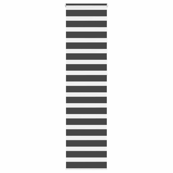 vidaXL Day/Night Blind Black 55x230 cm Fabric width 50.9 cm Polyester