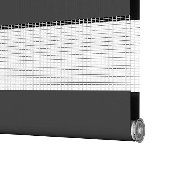 vidaXL Day/Night Blind Black 75x230 cm Fabric width 70.9 cm Polyester