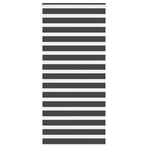 vidaXL Double Roller Blind Black 95x230 cm Fabric Width 90.9 cm Polyester