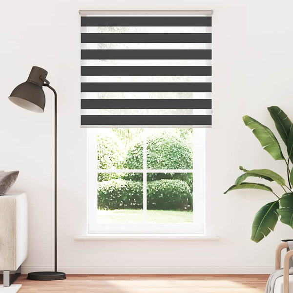 Doppelrollo Schwarz 135x230 cm