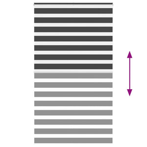 Doppelrollo Schwarz 135x230 cm