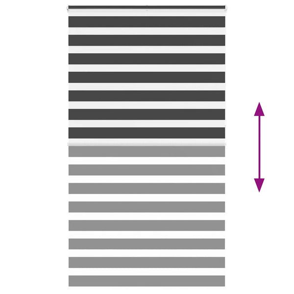 Doppelrollo Schwarz 135x230 cm
