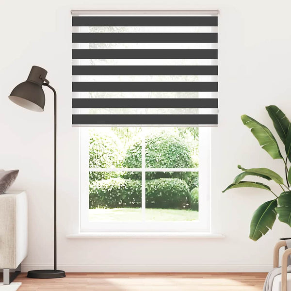Schwarzes Doppelrollo 145x230 cm