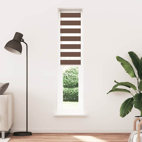 Doppelrollo Braun 45x200 cm