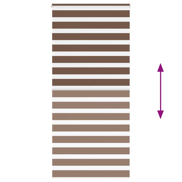 Doppelrollo Braun 95x200 cm