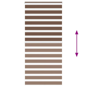 Doppelrollo Braun 100x200 cm