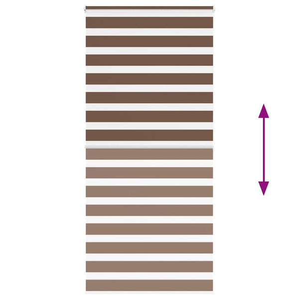 Doppelrollo Braun 100x200 cm