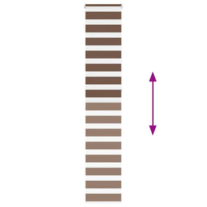 Doppelrollo Braun 40x230 cm