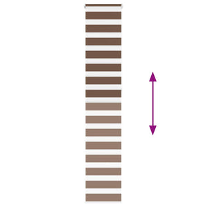 Doppelrollo Braun 50x230 cm