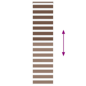 Doppelrollo Braun 60x230 cm