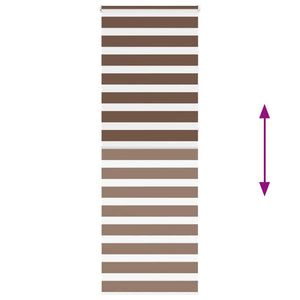 Doppelrollo Braun 70x230 cm