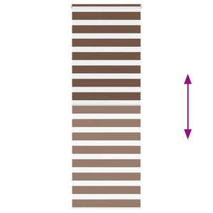 Doppelrollo Braun 75x230 cm